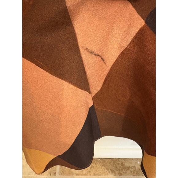 A.L.C. Amira Cutout Ruched Color-block Stretch-silk Dress - Picture 4 of 12